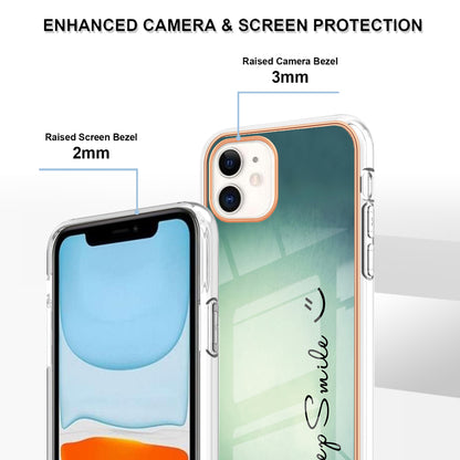 YB IMD Series-19 Style D for iPhone 11 Pattern Printing TPU Case Electroplating 2.0mm IMD Phone Cover
