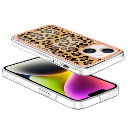 YB IMD Series-19 Style D For iPhone 15 Electroplated 2.0mm TPU IMD Phone Case Stylish Pattern Back Cover