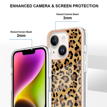YB IMD Series-19 Style D For iPhone 15 Electroplated 2.0mm TPU IMD Phone Case Stylish Pattern Back Cover