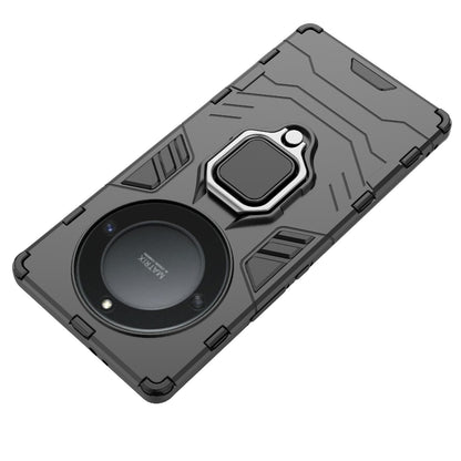 For Honor X40 5G / X9a 5G / Magic5 Lite 5G Ring Holder Kickstand Back Cover TPU+PC Anti-drop Phone Case