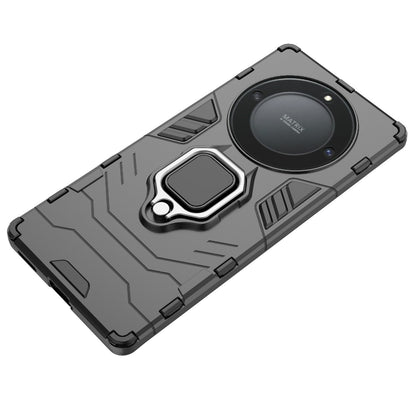 For Honor X40 5G / X9a 5G / Magic5 Lite 5G Ring Holder Kickstand Back Cover TPU+PC Anti-drop Phone Case