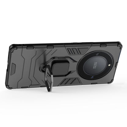 For Honor X40 5G / X9a 5G / Magic5 Lite 5G Ring Holder Kickstand Back Cover TPU+PC Anti-drop Phone Case