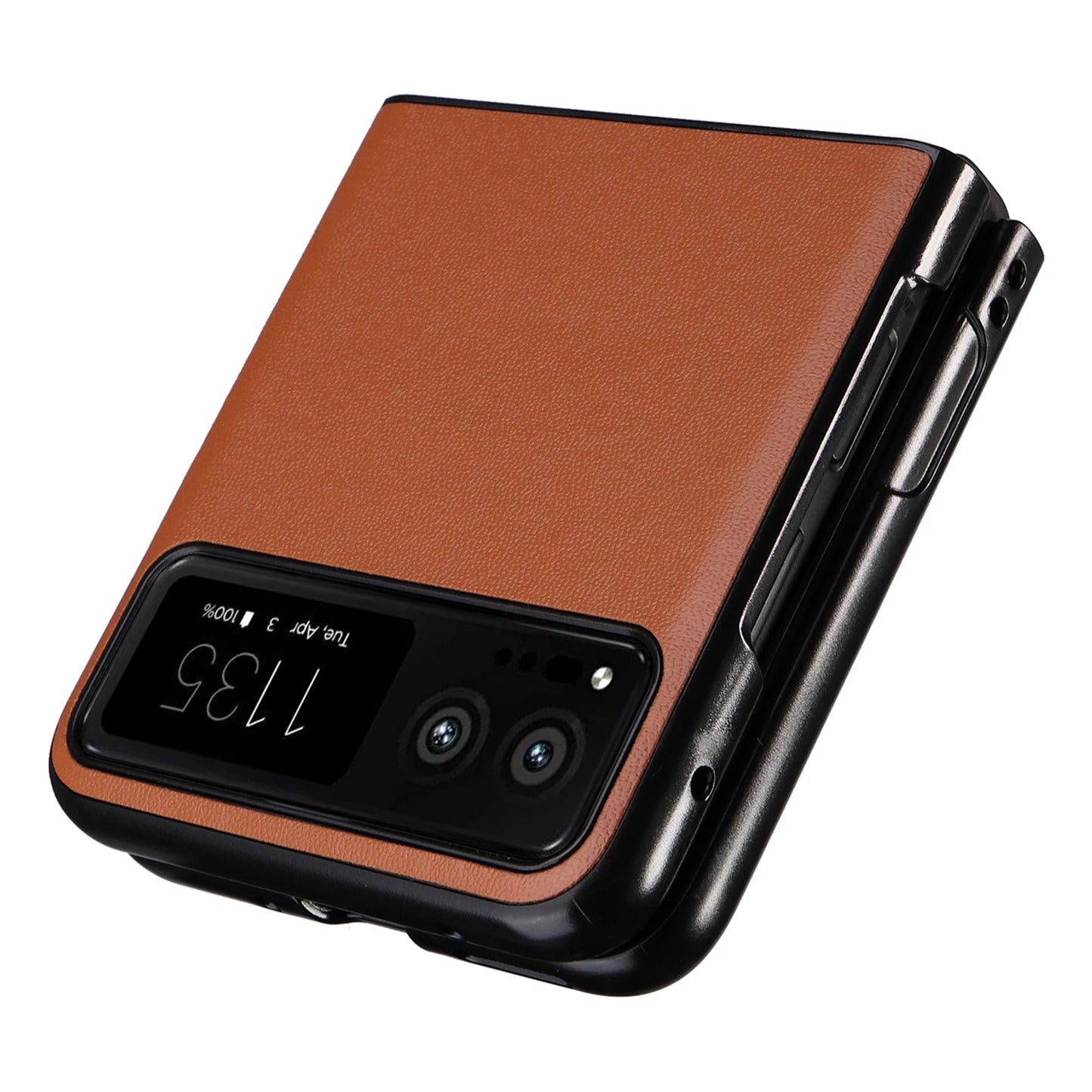 For Motorola Razr 40 5G Drop-proof Phone Cover Shockproof PU Leather+PC Phone Case