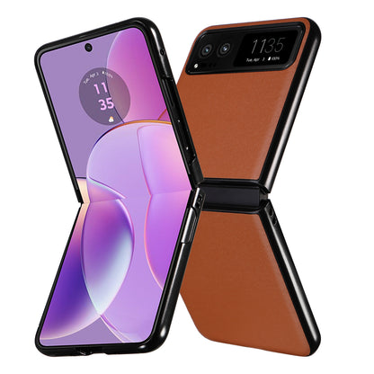 For Motorola Razr 40 5G Drop-proof Phone Cover Shockproof PU Leather+PC Phone Case