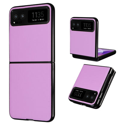 For Motorola Razr 40 5G Drop-proof Phone Cover Shockproof PU Leather+PC Phone Case