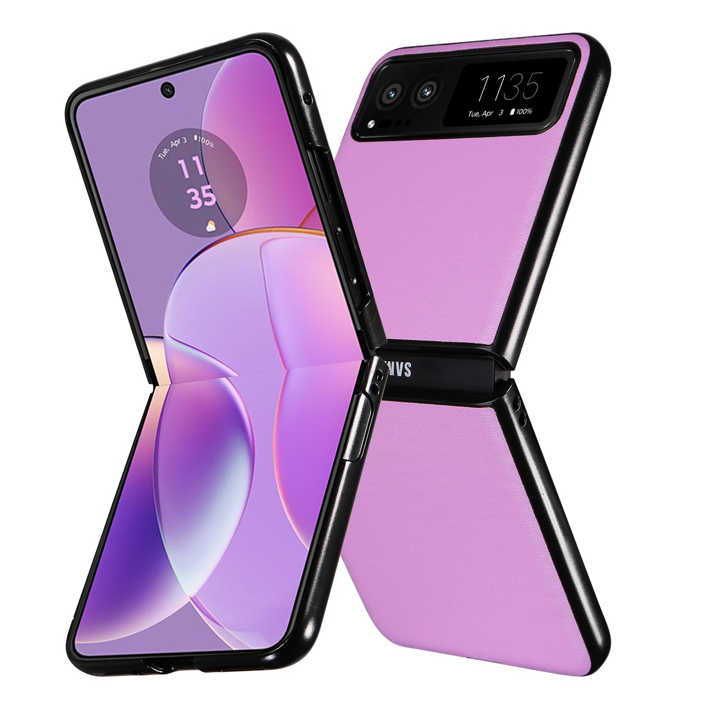 For Motorola Razr 40 5G Drop-proof Phone Cover Shockproof PU Leather+PC Phone Case