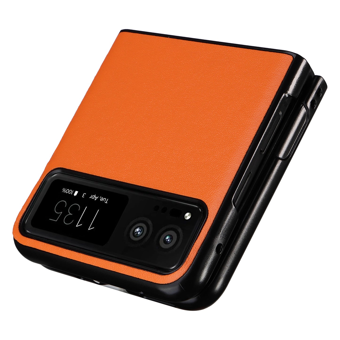 For Motorola Razr 40 5G Drop-proof Phone Cover Shockproof PU Leather+PC Phone Case