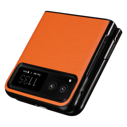 For Motorola Razr 40 5G Drop-proof Phone Cover Shockproof PU Leather+PC Phone Case