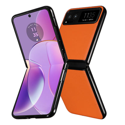 For Motorola Razr 40 5G Drop-proof Phone Cover Shockproof PU Leather+PC Phone Case