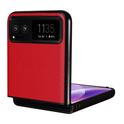 For Motorola Razr 40 5G Drop-proof Phone Cover Shockproof PU Leather+PC Phone Case