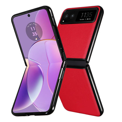 For Motorola Razr 40 5G Drop-proof Phone Cover Shockproof PU Leather+PC Phone Case