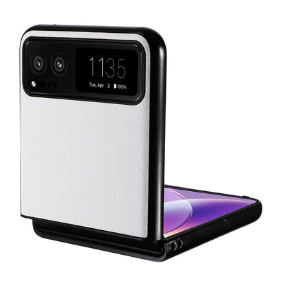 For Motorola Razr 40 5G Drop-proof Phone Cover Shockproof PU Leather+PC Phone Case