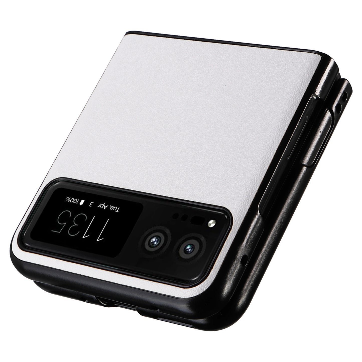 For Motorola Razr 40 5G Drop-proof Phone Cover Shockproof PU Leather+PC Phone Case