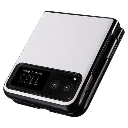 For Motorola Razr 40 5G Drop-proof Phone Cover Shockproof PU Leather+PC Phone Case