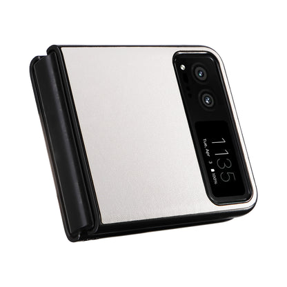 For Motorola Razr 40 5G Drop-proof Phone Cover Shockproof PU Leather+PC Phone Case