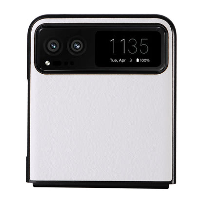 For Motorola Razr 40 5G Drop-proof Phone Cover Shockproof PU Leather+PC Phone Case