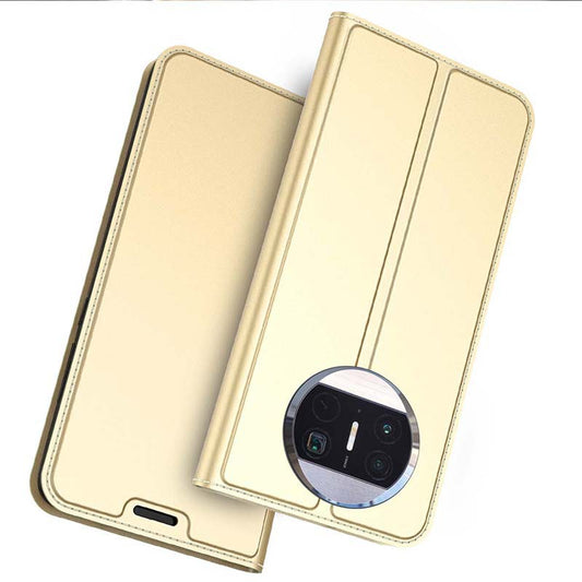 For Huawei Mate X3 5G Smooth Feeling PU Leather Phone Case Card Storage Slot Magnetic Stand Shell