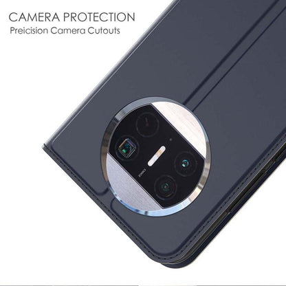 For Huawei Mate X3 5G Smooth Feeling PU Leather Phone Case Card Storage Slot Magnetic Stand Shell