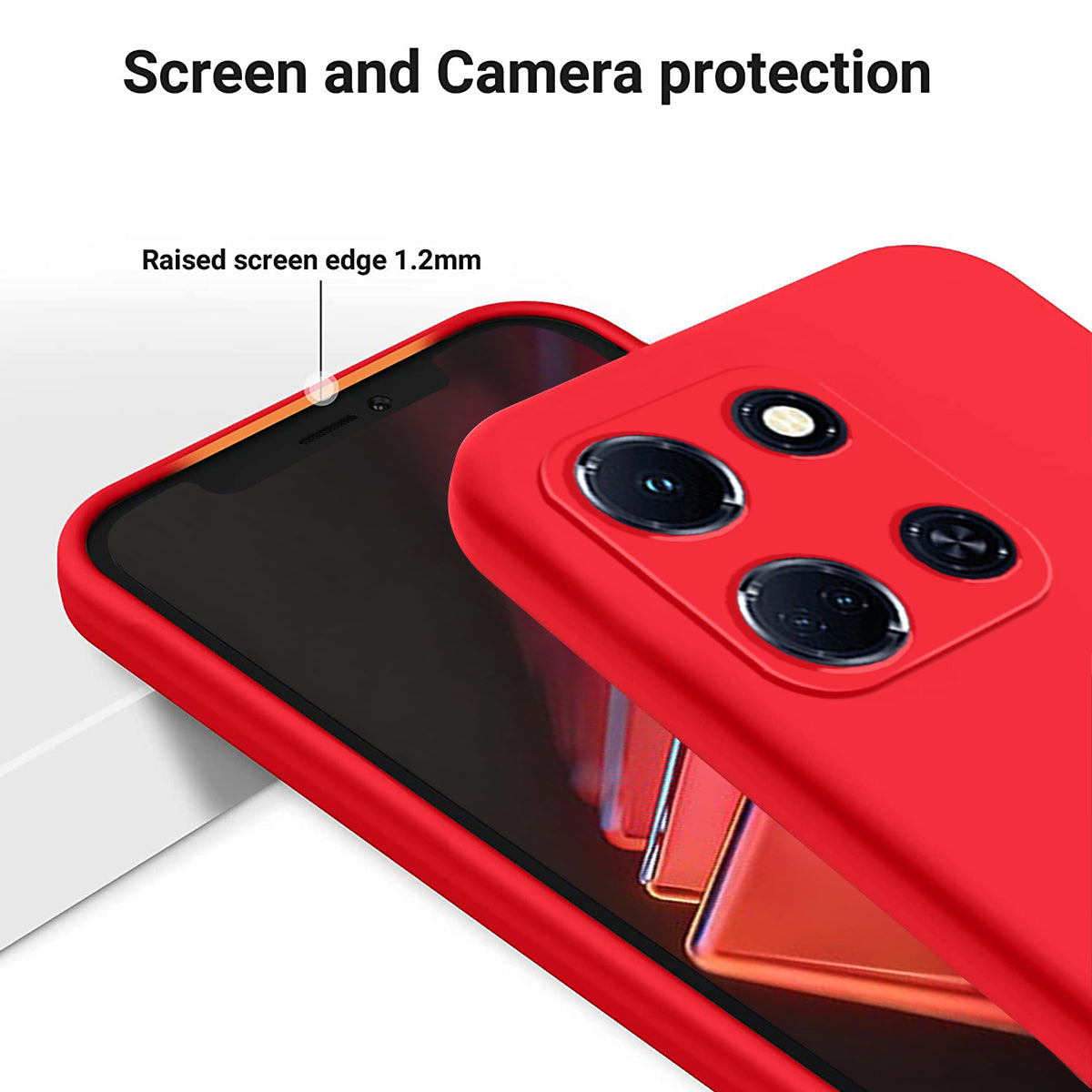 For Infinix Note 30 VIP 5G Soft Lining Shockproof Cover Liquid Silicone Cell Phone Case with Strap