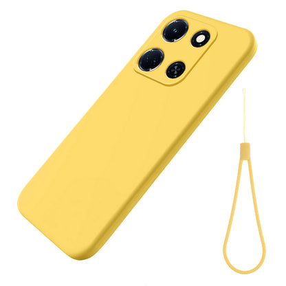 For Infinix Note 30 VIP 5G Soft Lining Shockproof Cover Liquid Silicone Cell Phone Case with Strap