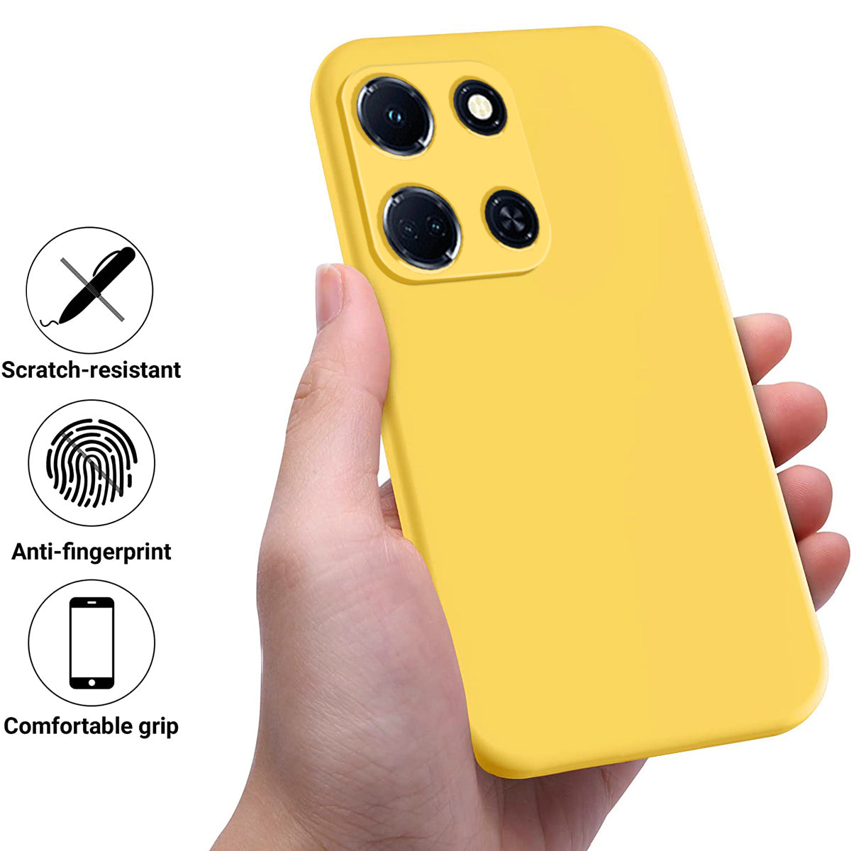 For Infinix Note 30 VIP 5G Soft Lining Shockproof Cover Liquid Silicone Cell Phone Case with Strap