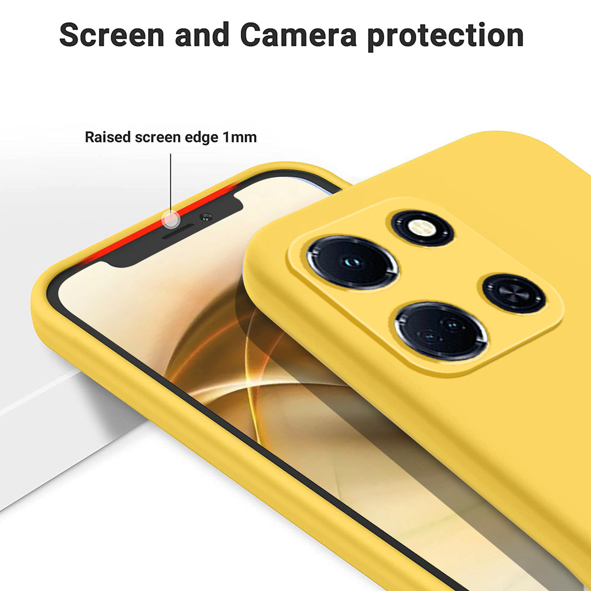 For Infinix Note 30 VIP 5G Soft Lining Shockproof Cover Liquid Silicone Cell Phone Case with Strap