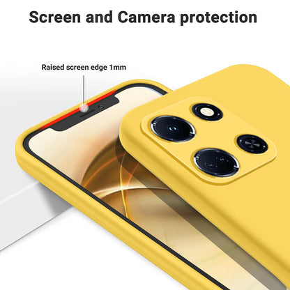 For Infinix Note 30 VIP 5G Soft Lining Shockproof Cover Liquid Silicone Cell Phone Case with Strap