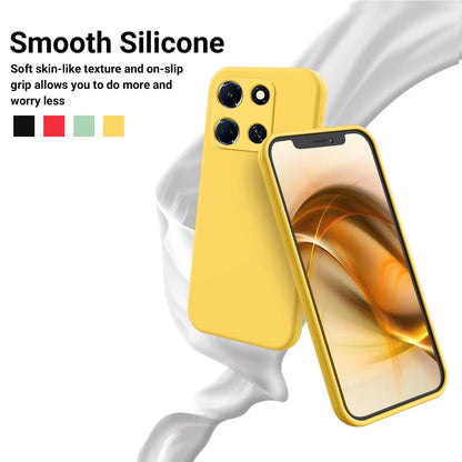 For Infinix Note 30 VIP 5G Soft Lining Shockproof Cover Liquid Silicone Cell Phone Case with Strap