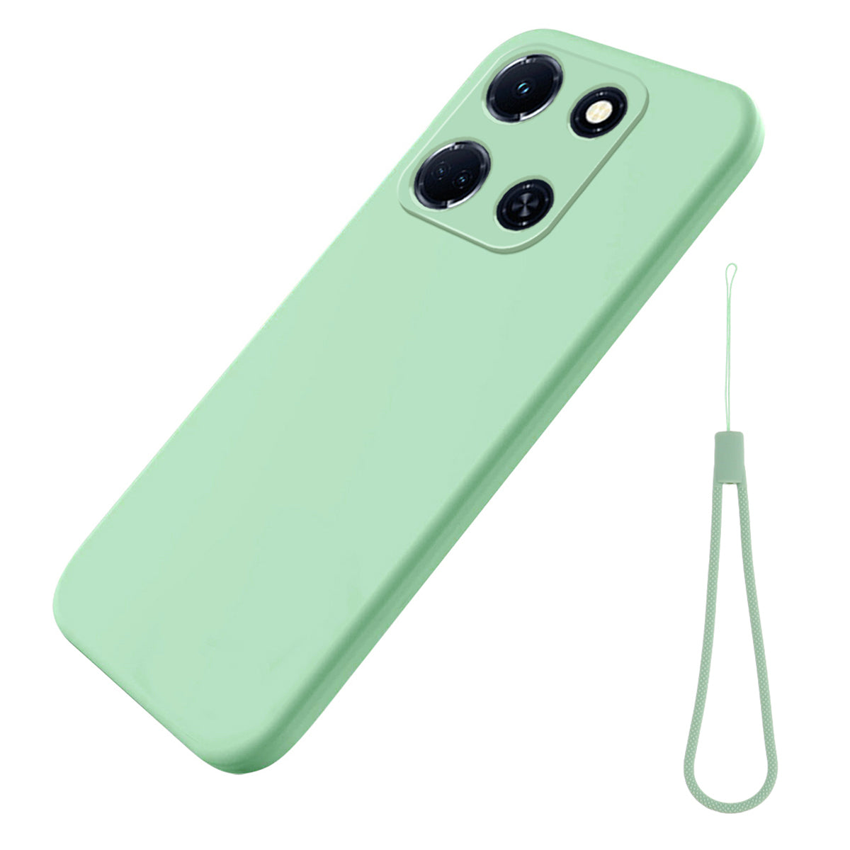 For Infinix Note 30 VIP 5G Soft Lining Shockproof Cover Liquid Silicone Cell Phone Case with Strap