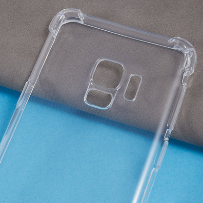 1.5mm Transparent TPU Phone Case for Samsung Galaxy S9 , Four Corner Anti-drop Phone Cover