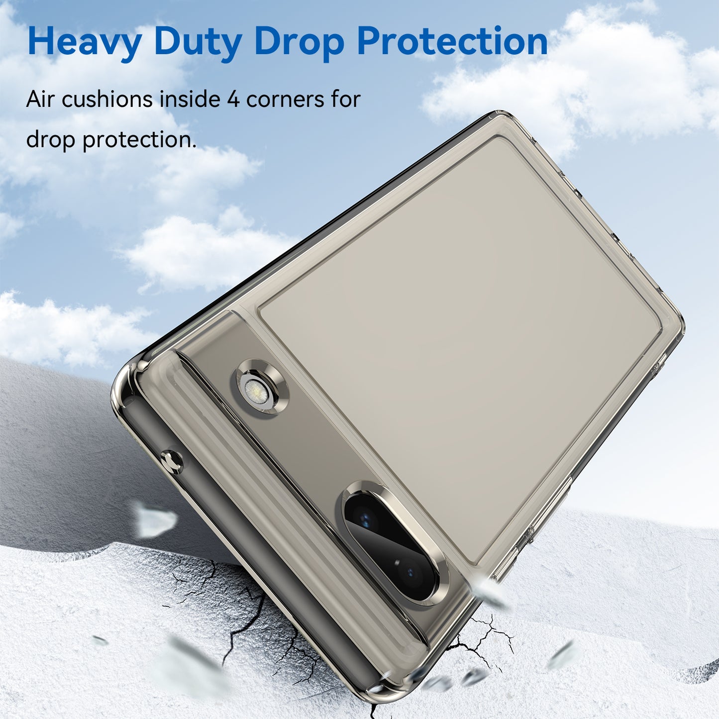 Candy Series For Google Pixel 6a Drop-proof TPU Phone Case Clear Back Cover
