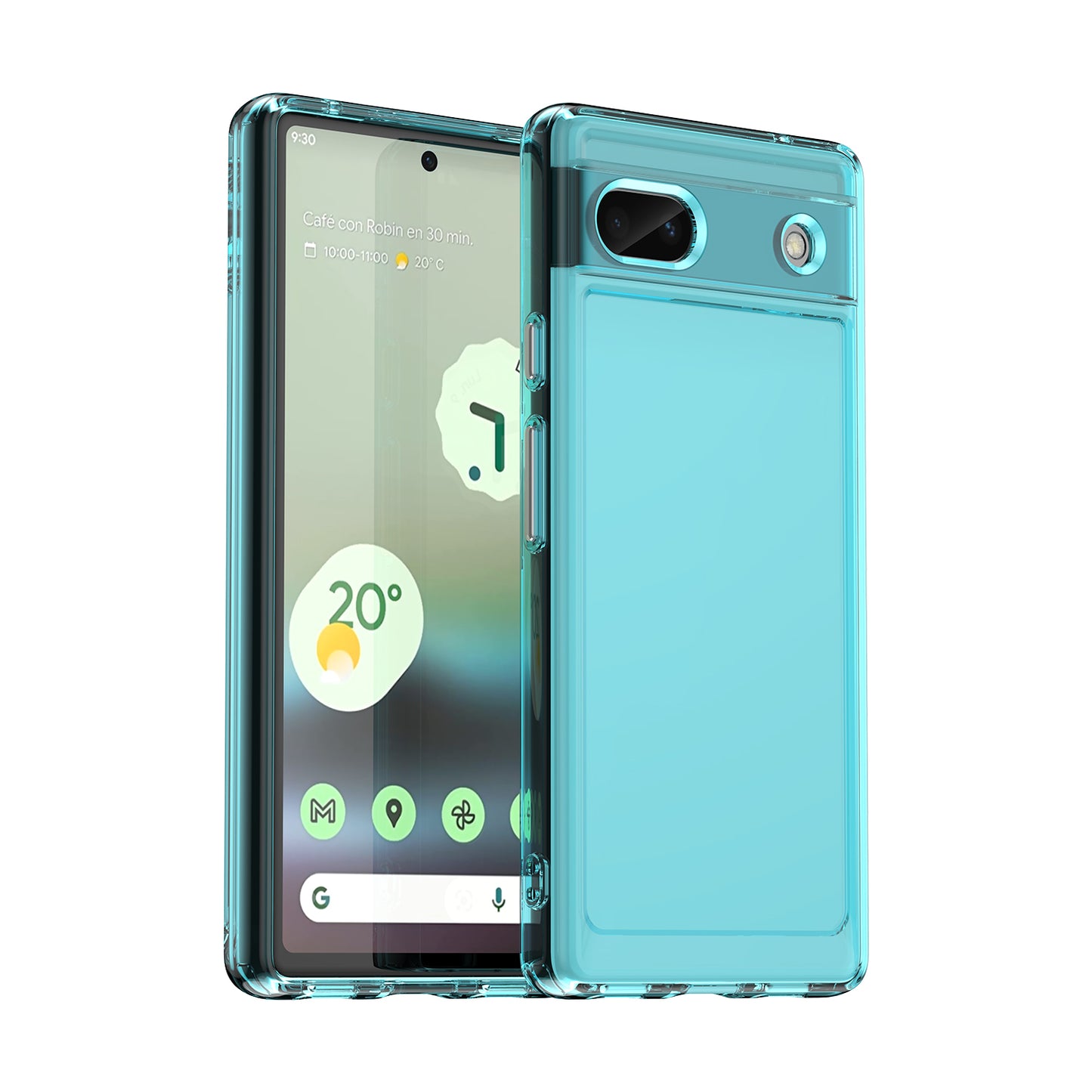 Candy Series For Google Pixel 6a Drop-proof TPU Phone Case Clear Back Cover