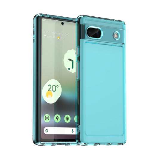 Candy Series For Google Pixel 6a Drop-proof TPU Phone Case Clear Back Cover
