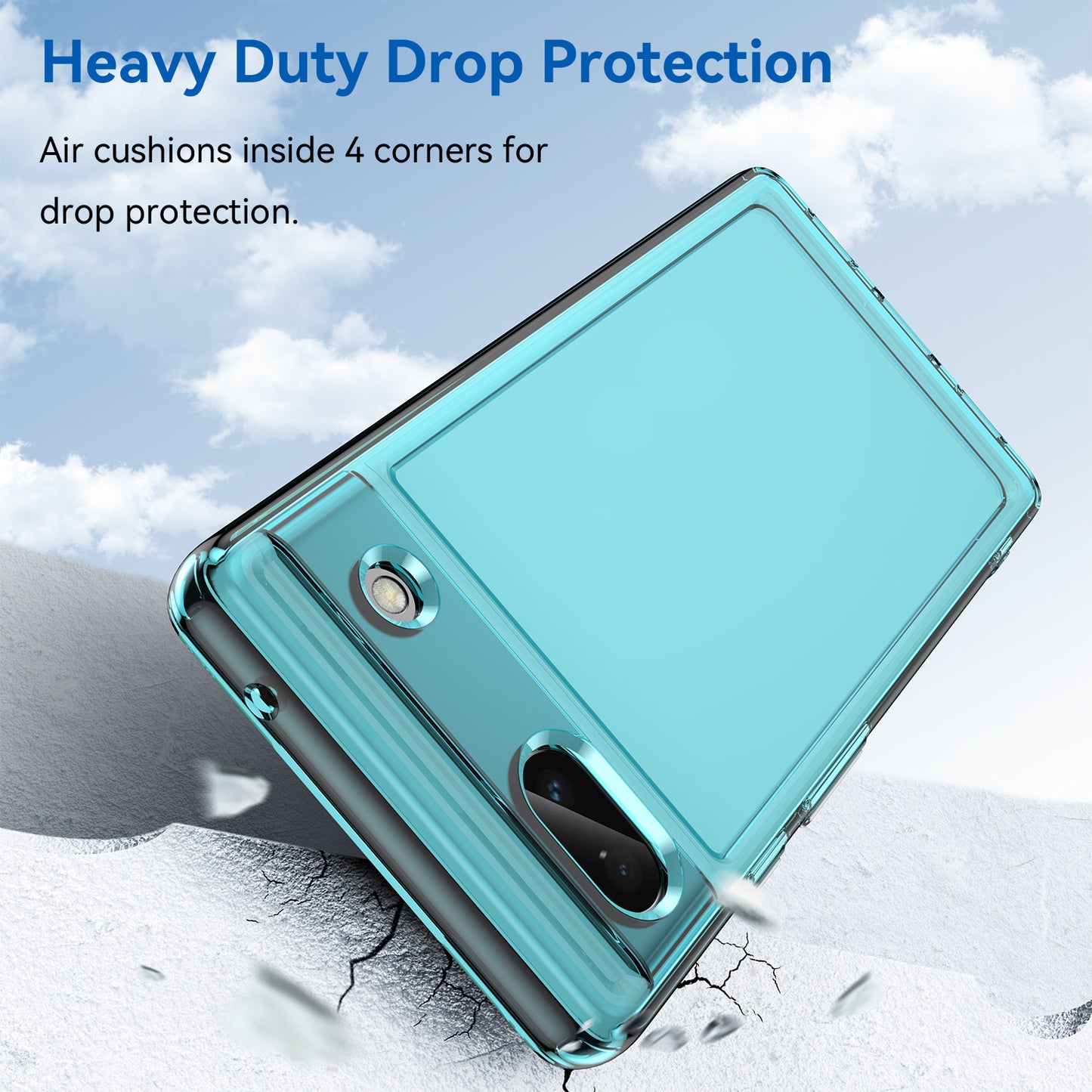 Candy Series For Google Pixel 6a Drop-proof TPU Phone Case Clear Back Cover