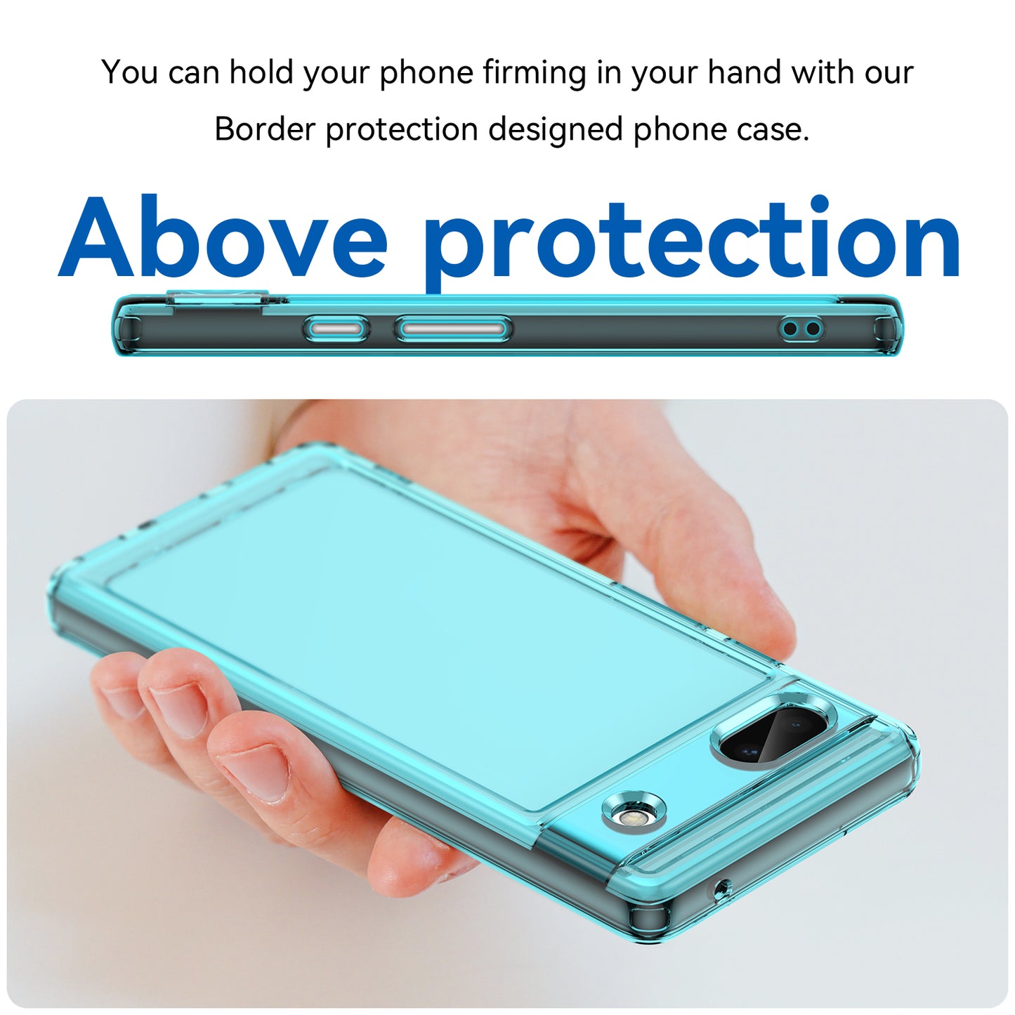 Candy Series For Google Pixel 6a Drop-proof TPU Phone Case Clear Back Cover