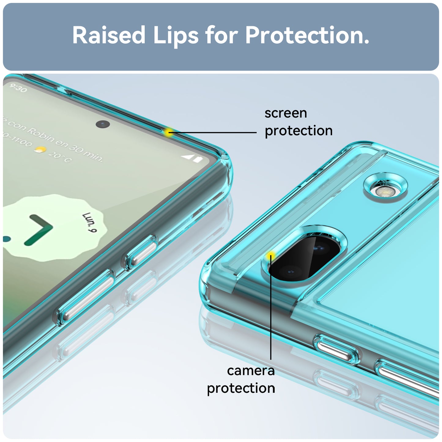 Candy Series For Google Pixel 6a Drop-proof TPU Phone Case Clear Back Cover