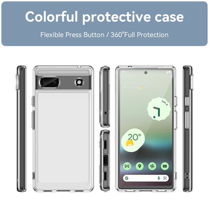 Candy Series For Google Pixel 6a Drop-proof TPU Phone Case Clear Back Cover