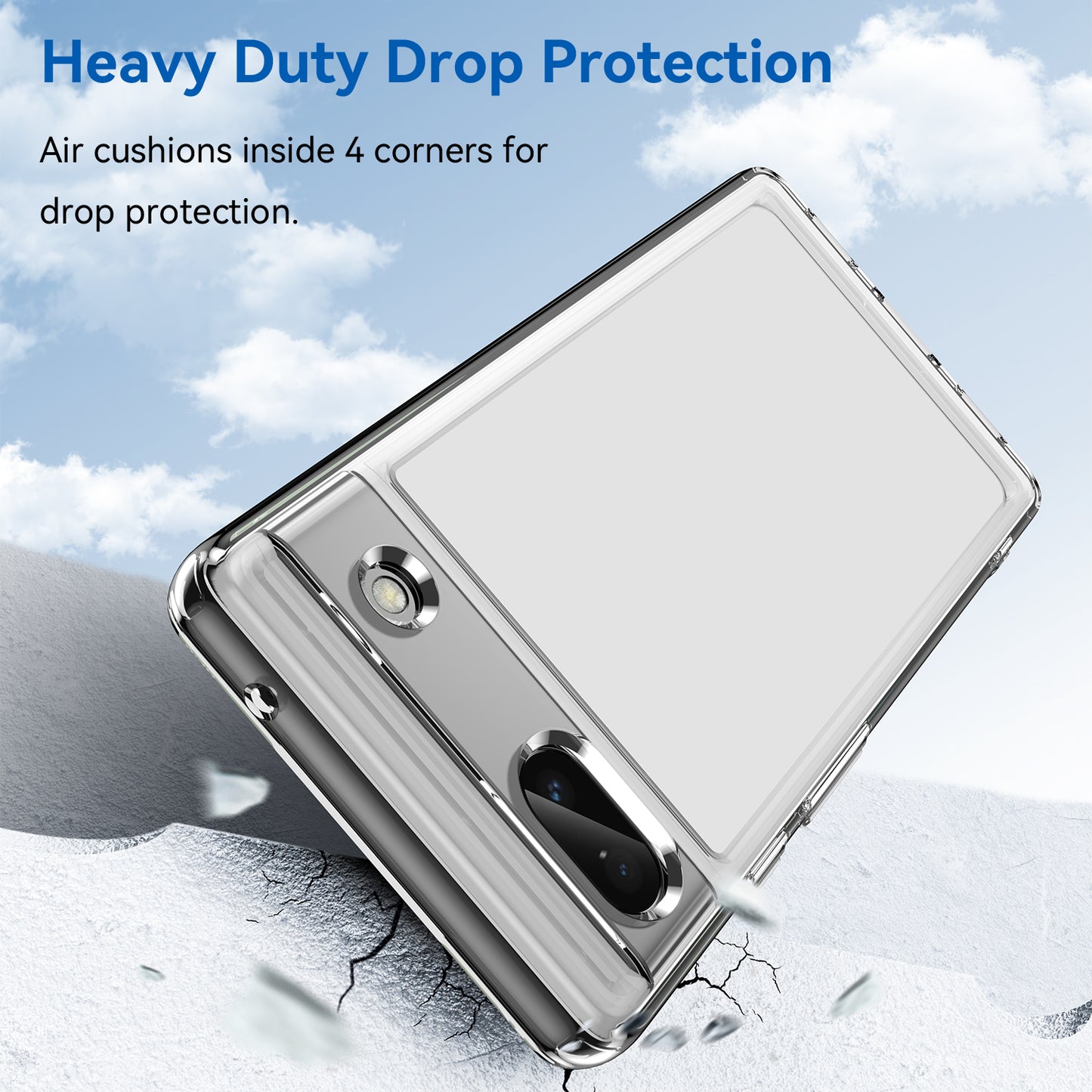 Candy Series For Google Pixel 6a Drop-proof TPU Phone Case Clear Back Cover