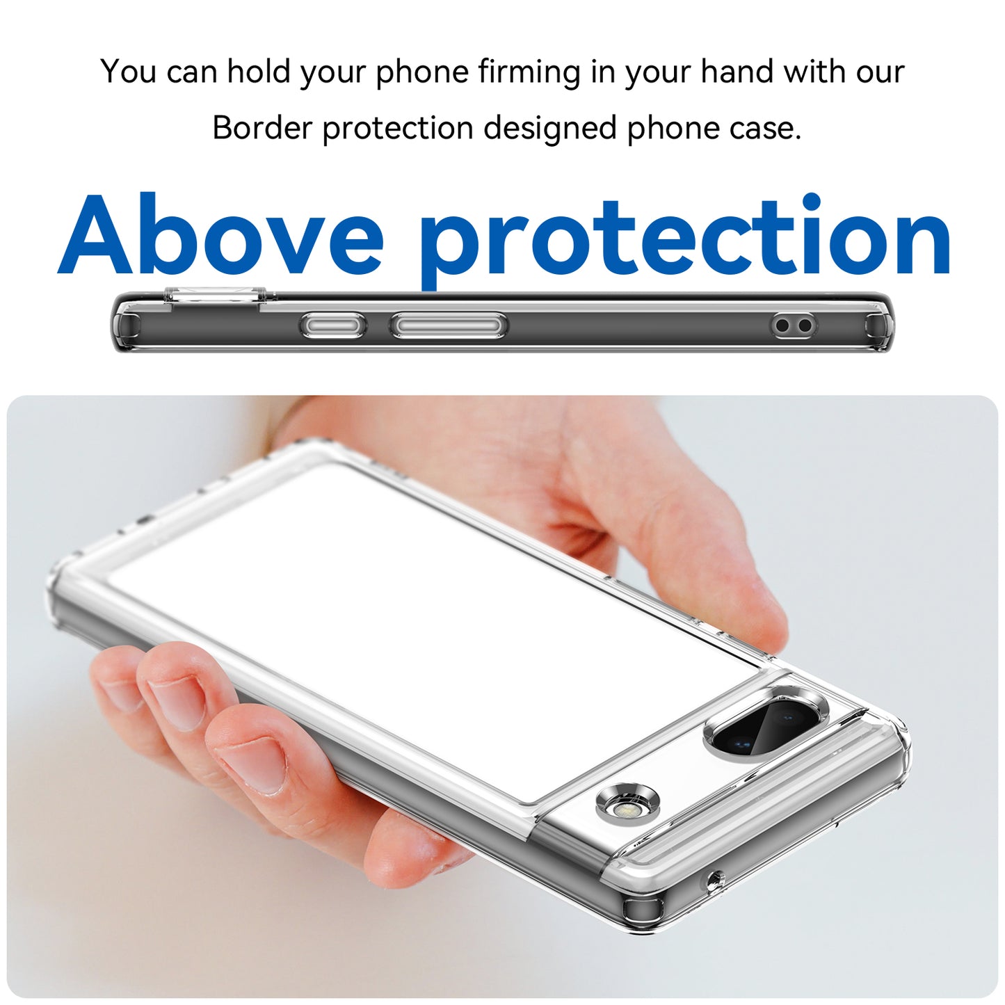 Candy Series For Google Pixel 6a Drop-proof TPU Phone Case Clear Back Cover