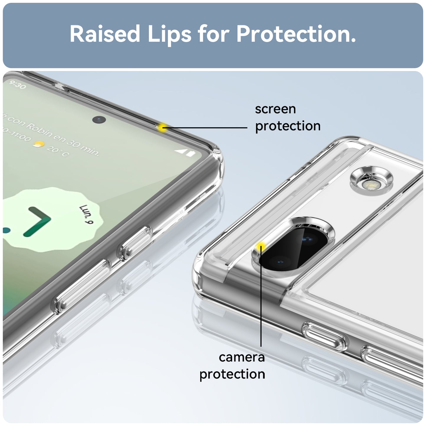 Candy Series For Google Pixel 6a Drop-proof TPU Phone Case Clear Back Cover