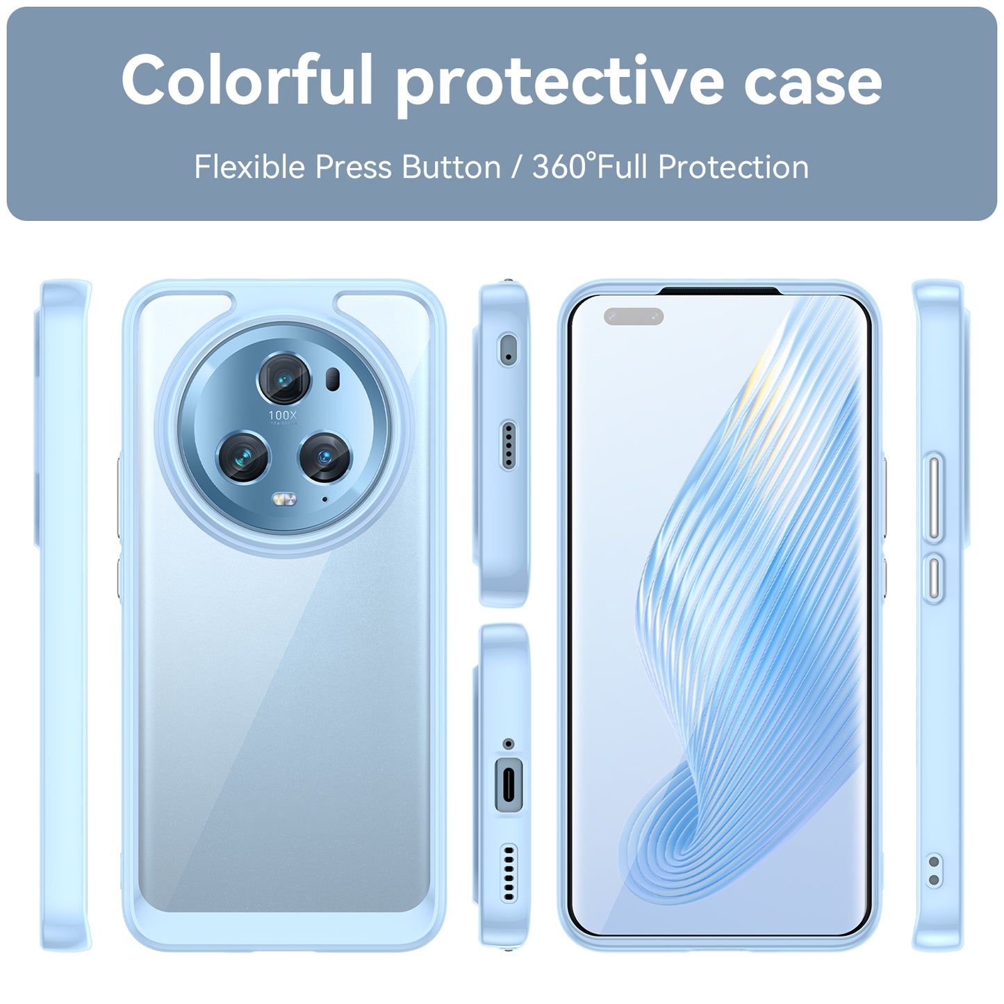 For Honor Magic5 Pro TPU+Acrylic Anti-scratch Phone Case Drop-proof Back Cover