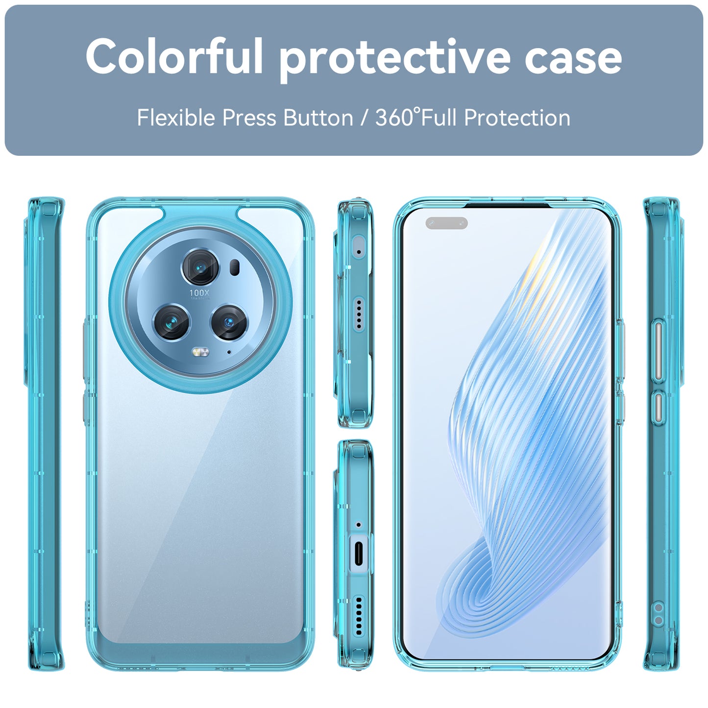 For Honor Magic5 Pro TPU+Acrylic Anti-scratch Phone Case Drop-proof Back Cover