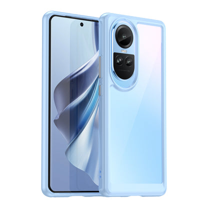 For Oppo Reno10 Pro 5G (Global) / Reno10 5G (Global) TPU+Acrylic Hybrid Case Drop-proof Mobile Phone Back Protector Cover