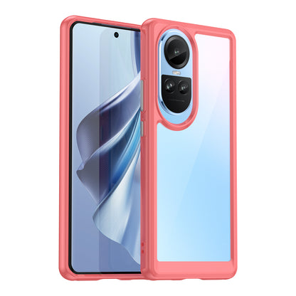 For Oppo Reno10 Pro 5G (Global) / Reno10 5G (Global) TPU+Acrylic Hybrid Case Drop-proof Mobile Phone Back Protector Cover