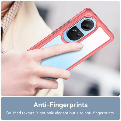 For Oppo Reno10 Pro 5G (Global) / Reno10 5G (Global) TPU+Acrylic Hybrid Case Drop-proof Mobile Phone Back Protector Cover