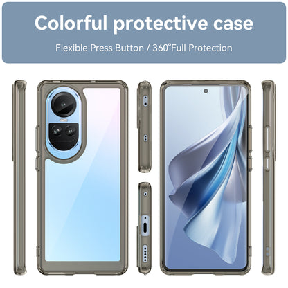 For Oppo Reno10 Pro 5G (Global) / Reno10 5G (Global) TPU+Acrylic Hybrid Case Drop-proof Mobile Phone Back Protector Cover