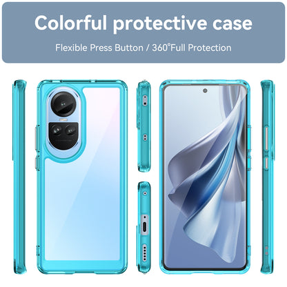 For Oppo Reno10 Pro 5G (Global) / Reno10 5G (Global) TPU+Acrylic Hybrid Case Drop-proof Mobile Phone Back Protector Cover