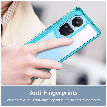 For Oppo Reno10 Pro 5G (Global) / Reno10 5G (Global) TPU+Acrylic Hybrid Case Drop-proof Mobile Phone Back Protector Cover