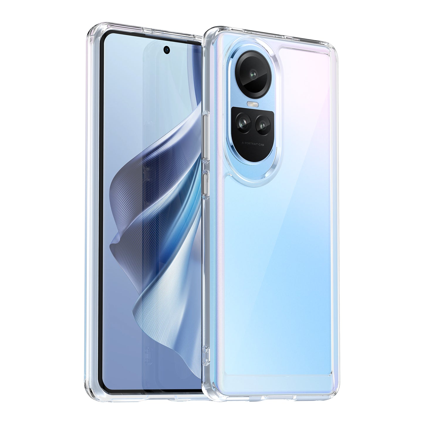 For Oppo Reno10 Pro 5G (Global) / Reno10 5G (Global) TPU+Acrylic Hybrid Case Drop-proof Mobile Phone Back Protector Cover