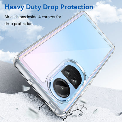For Oppo Reno10 Pro 5G (Global) / Reno10 5G (Global) TPU+Acrylic Hybrid Case Drop-proof Mobile Phone Back Protector Cover